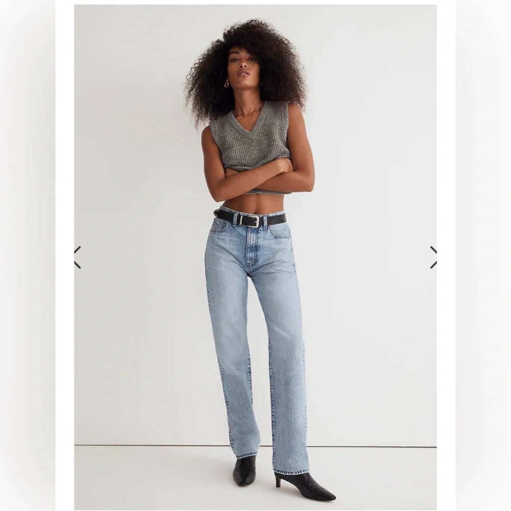 Madewell The 90s Straight Jeans in Mercer Wash